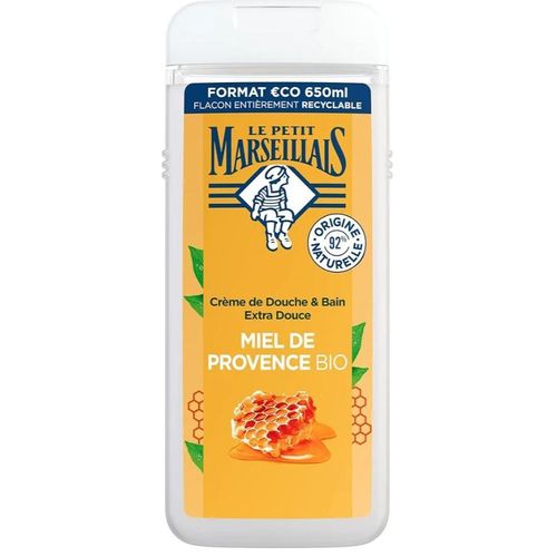 product_image_name-Generic-Gel Douche : Crème De Douche Nourrissant LE PETIT MARSEILLAIS Au Miel De Provence Bio 650ml Peaux Sèches Importé De France -2