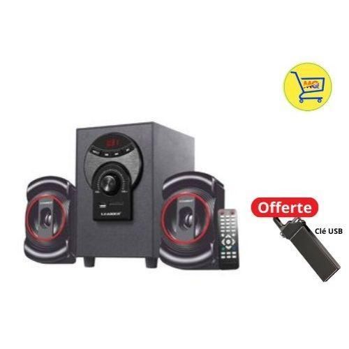 Leader Leadder Haut-Parleur Multimédia Bluetooth Woofer Sp-276 /Mp3 /Usb/Card+CLE USB OFFERTE - image 2