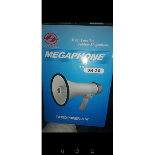 Porte-voix mégaphone avec sirène, 30 W puissant et léger 