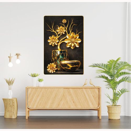 Generic Tableau pot de FLEUR DORE 60X40 - image 4