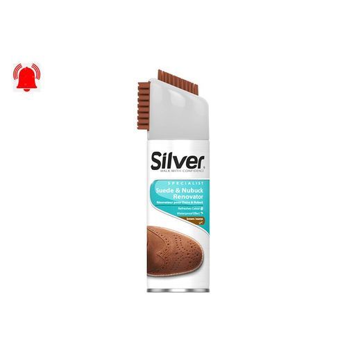 Silver Bombe Cirage En Spray Pour Chaussures En Daim MARRON