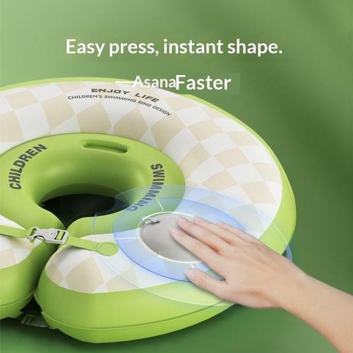 Generic Bouée de natation en PVC pour bébé, bouée de cou gonflable par simple pression - image 3