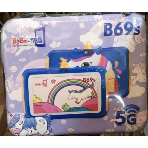 BEBE TAB B69s - Tablette Educative 5G - 4Go /64Go - Ecran 7 Pouces - Wi-Fi  - Android - Carte Sim - Prix pas cher