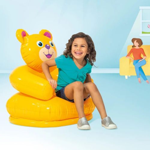 Generic Fauteuil gonflable en forme d’ours pour enfant - image 3