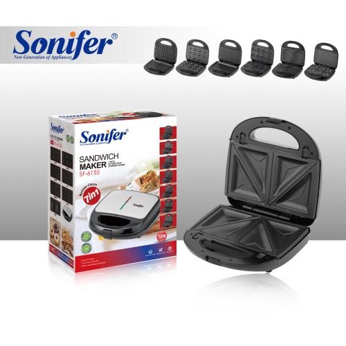 product_image_name-Sonifer-Appareil 7-en-1 SF-6155 - Gaufres, Donuts & Biscuits - 750W-1
