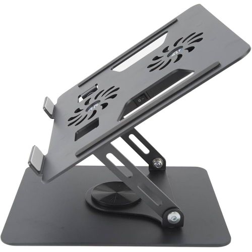 product_image_name-Generic-Support pour Ordinateur Portable à Réglage Continu avec Ventilateur de Refroidissement électrique-2