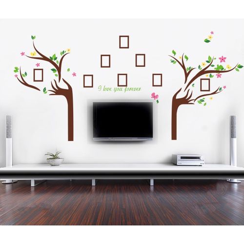 Generic 3D Arbre Sticker Autocollant Mural Vinyle - Marron - Prix