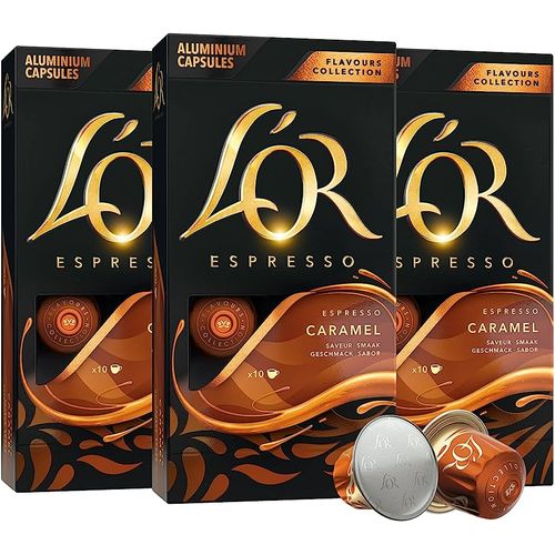 Nespresso ® L'OR CAPSULES CARAMEL (PACK 3x10 CAPSULES 30) - Prix pas cher