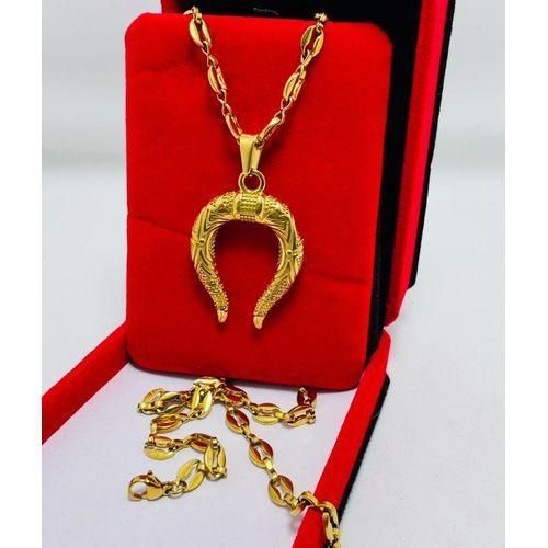 product_image_name-Generic-Chaîne En Grain De Café Homme Médaillée Arc de Valeur HD-1