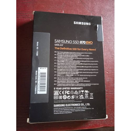 Samsung - disque dur ssd 870 evo sata 2,5'' 2 to SAMSUNG Pas Cher