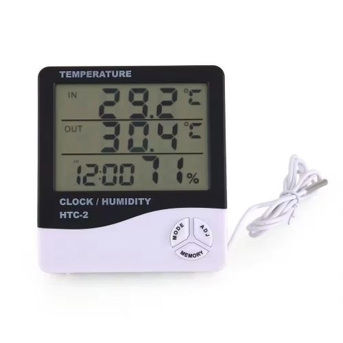 product_image_name-Generic-Thermomètre-hygromètre électronique numérique à cristaux liquides HTC-2, thermomètre-hygromètre électronique domestique avec horloge, station météo-1
