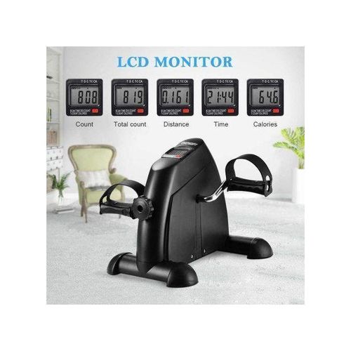 Generic Mini Vélo D'appartement / Pédalier D'entraînement Compact avec Écran LCD - Noir - image 4