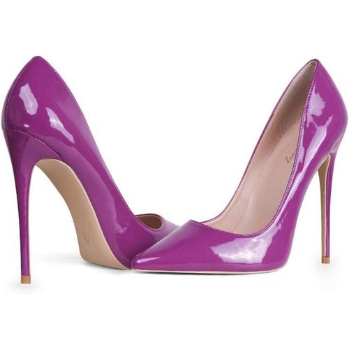 product_image_name-Fashion-Escarpin Talons Hauts De 10cm Pour Femme -Cuir Brillant-1