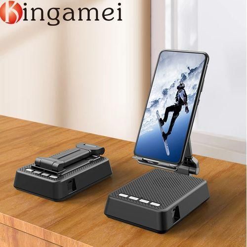 Generic Support de Téléphone Portable avec Haut-parleur Bluetooth, Support de Bureau-Noir