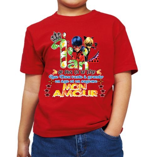 Tee shirt anniversaire 1 an outlet