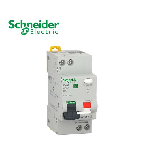Schneider Electric Disjoncteur Différentiel Easy9 1P+N 20A Courbe C 4500A  Type AC 300mA - Prix pas cher