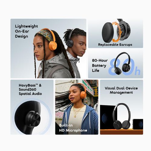Oraimo BoomPop Air Léger  Supra-auriculaire  Casque sans fil - image 4