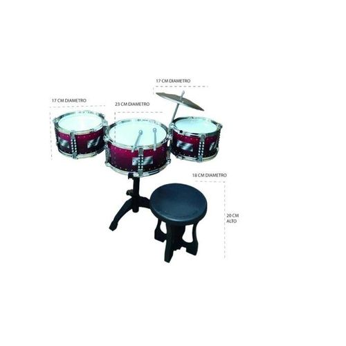 product_image_name-Generic-Batterie musicale pour enfants avec grosse caisse, cymbale et tabouret-1
