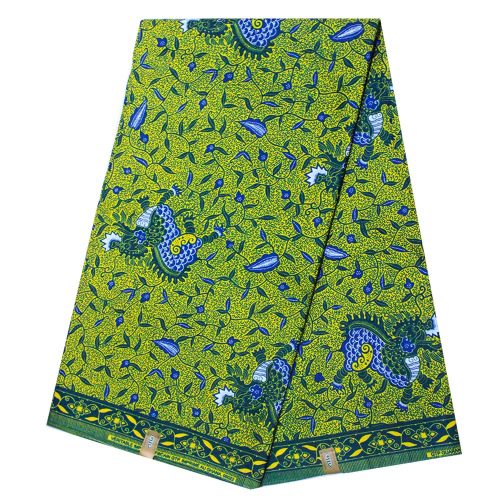 Fashion Complet Pagne Africain GTP WAX GHANA Ama Sawa 6 Yards Vert Bleu Prix pas cher Jumia CI