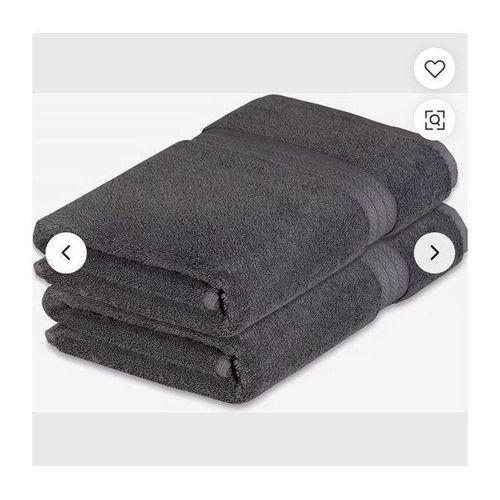 Generic Lot de 2 Grandes Serviette De Bain de bopnne qualité - image 2