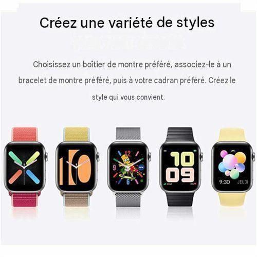 Generic Montre connectée S12 Pro Max 49 mm avec écran AMOLED 2,3", appels Bluetooth et lot de 7 bracelets – Compatible Android et iOS - image 6