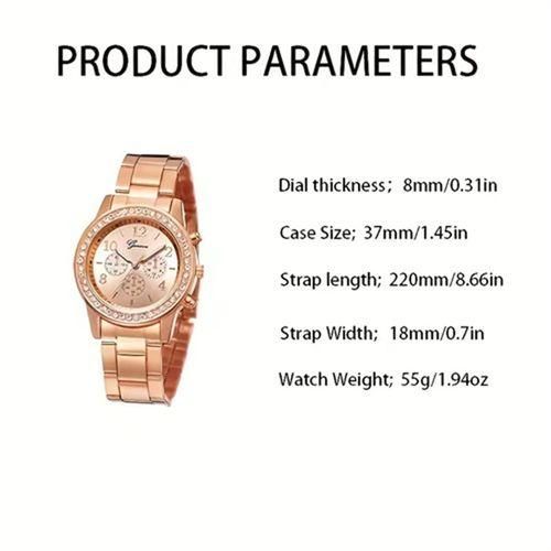 product_image_name-Fashion-Ladies Dating Set Cadeau Bracelet Montre Simple Set 2 Pièces-5