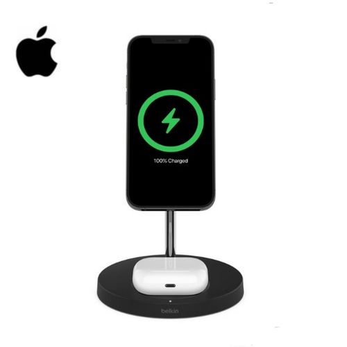 Apple Support De Chargeur Sans Fil 2 En 1 Avec Charge Officielle MagSafe 15  W - Prix pas cher