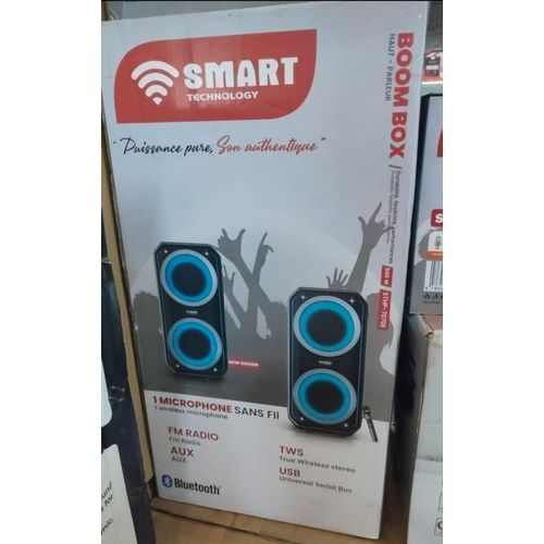 Smart Enceinte Monobloc Rechargeable Modèle _STHP-7070E- 500W, USB, Bluetooth, Micro Inclus, Noir - image 3