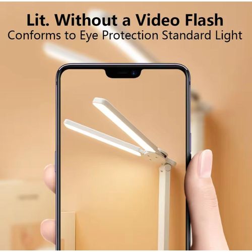 Generic Lampe de Bureau LED Anti-Éblouissement Rechargeable par USB Pliable Lampe de Bureau Lampe de Nuit pour Étudiants - image 4