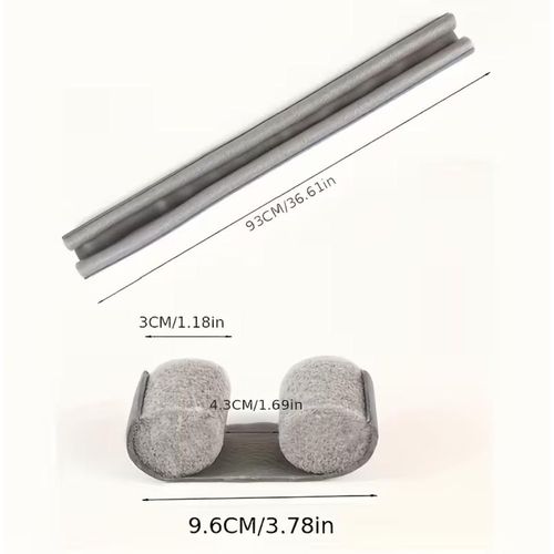 Generic Bas de Porte Double Boudin 96cm - Isolation Climatisation - Noir - image 2