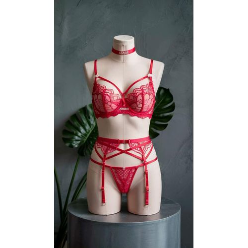 product_image_name-Fashion-Lingerie Femme Sexy Rouge-1