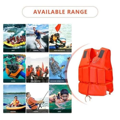 product_image_name-Generic-gilet de sauvetage a haute flottabilité en tissu oxford orange -4