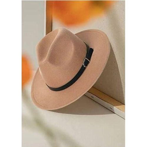 product_image_name-Generic-Bamboopack Chapeau Fedora Rétro élégant à Large Bord Avec Boucle De Ceinture-1
