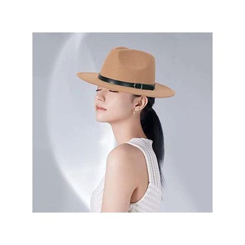 product_image_name-Generic-Bamboopack Chapeau Fedora Rétro élégant à Large Bord Avec Boucle De Ceinture-5