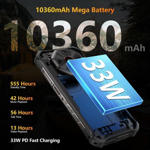 product_image_name-Ulefone-Armor X16 Téléphone Portable Incassable Android 15, 12Go+128Go/SD-2TB 10360mAh Smartphone 48MP+16MP+20MP Vision Nocturne, Flashlight/3-Slots/6,56"/Octagon Dome-Inspired/GPS/OTG/NFC-7