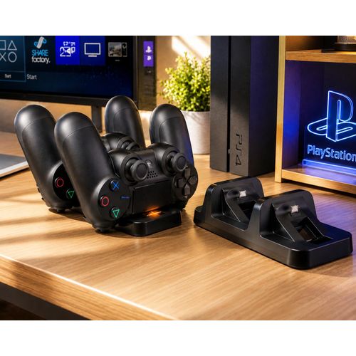 Generic Station de Charge Double pour Manettes PS4 - image 4