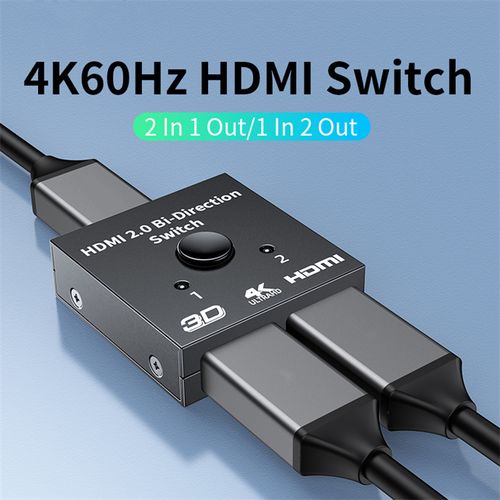 Generic Commutateur HDMI 2 En 1 Sortie 4k - Prix pas cher