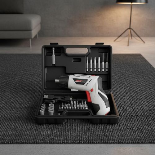 product_image_name-Joustmax-Perceuse-Visseuse Sans Fil Professionnelle  4.2V - Kit Complet 45 Pièces avec LED et Charge USB-2