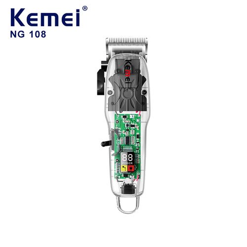 product_image_name-Kemei-NG-108 - Tondeuse à Cheveux Rechargeable Transparente-2