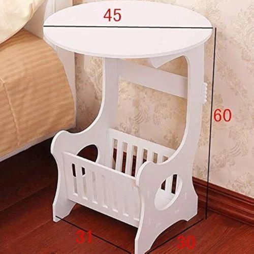 Generic Table de Chevet - Mini Table Basse Ronde pour la Maison, Le Salon - image 4