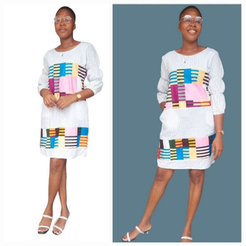 Generic Robe Tendance Tissus Cotton et Pagne Prix pas cher