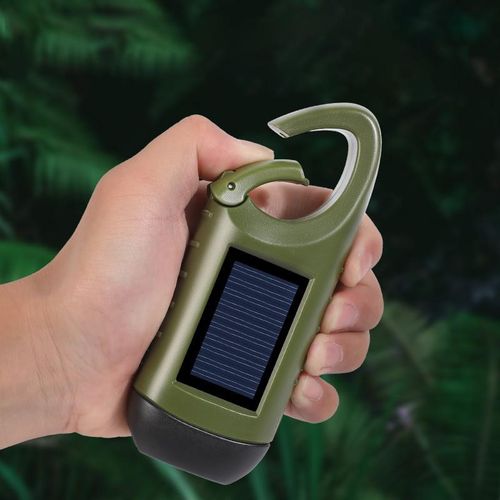 Generic Lampe torche multifonction d'urgence à énergie solaire et à manivelle - image 2