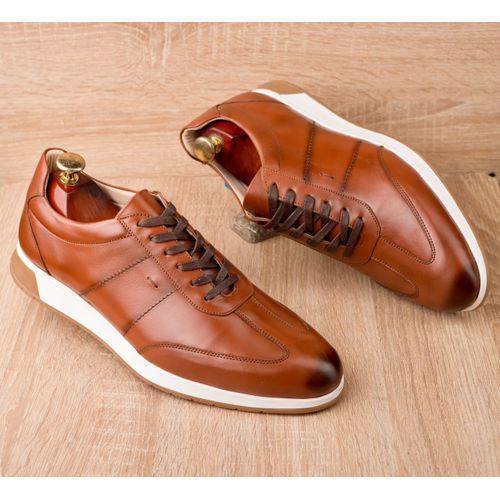 Basket marron homme pas cher shop