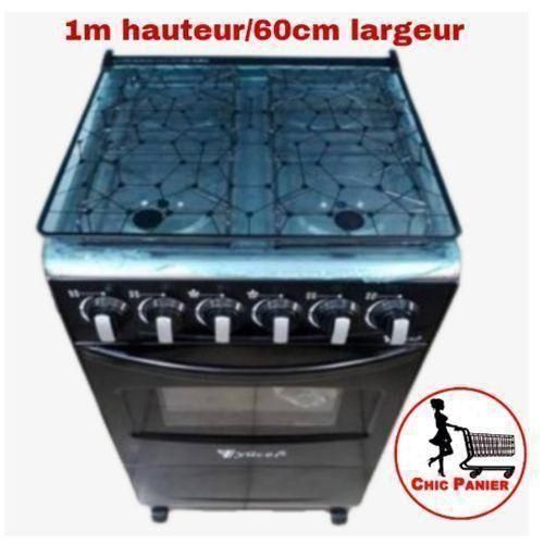 YUCEL Gazinière 4 Feux Avec Four A 2 Niveau- Avec Couvercle - image 2