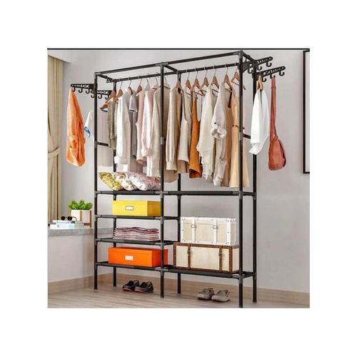 Generic Porte Mentaux ,Sèche-Linges Et Garde Linge 3 En 1 -Noir