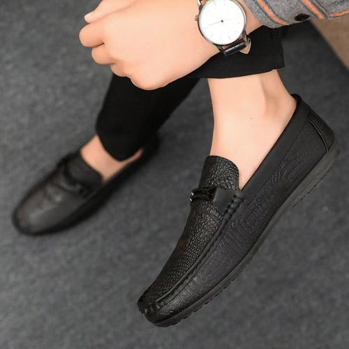 product_image_name-Fashion-Mocassins élégants pour homme, style britannique, à enfiler, mocassins de ville - Noir-5