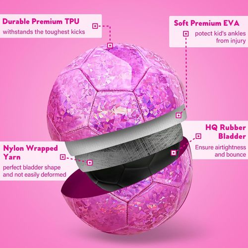 product_image_name-Generic-Ballon de football rose No. 5, ballon de football en PVC, ballon d'entraînement-6