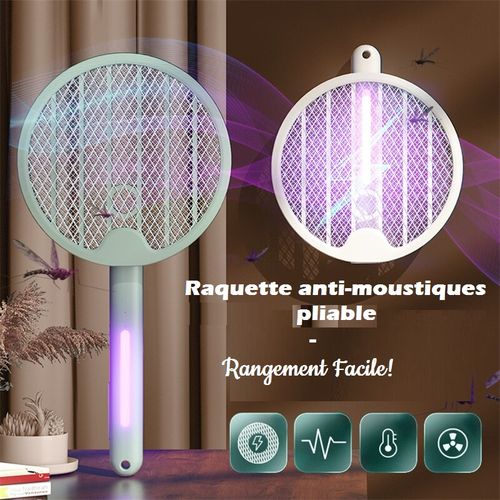 3 raquettes anti-insectes électriques pliables