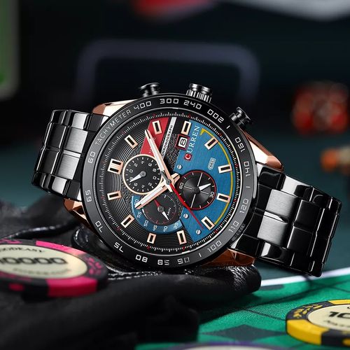 Montre homme sales fond noir