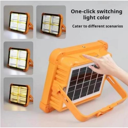 product_image_name-Generic-Projecteur Led  panneau solaire intégré. Port usb type C -1